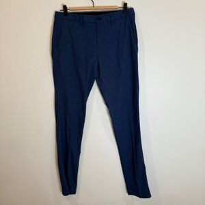 Bonobos Tailored Fit Stretch Performance Dress Pants Men's 31x34 Blue Heathered